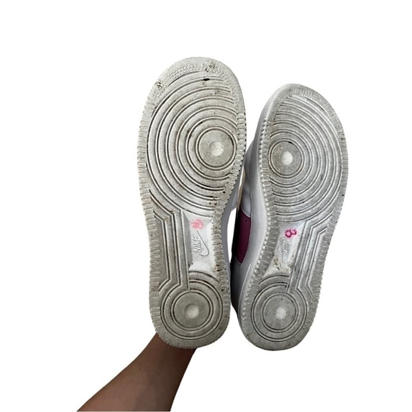 NIKE Women's Air Force 1 High Pink White Sneakers Sz 8.5 - Picture 5 of 5